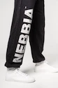 Męskie spodnie dresowe Nebbia  Washed-off Gym Sweatpants Baggy Style GYM BRO 373 Black