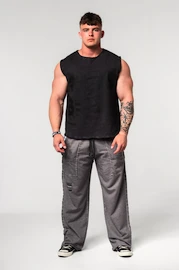 Męskie spodnie dresowe Nebbia Washed-off Gym Sweatpants NO SHORTCUTS 372 Light Grey