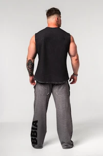 Męskie spodnie dresowe Nebbia  Washed-off Gym Sweatpants NO SHORTCUTS 372 Light Grey