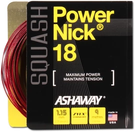Naciąg do squasha Ashaway PowerNick 18 Zyex Red 1,15 mm