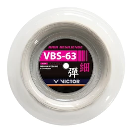 Naciąg rakiety do badmintona Victor VBS-63 White Reel 200 m