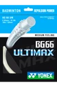 Naciąg rakiety do badmintona Yonex  BG 66 Ultimax White (0.65 mm)