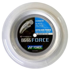 Naciąg rakiety do badmintona Yonex BG66 Force (0.65 mm) - 200 m