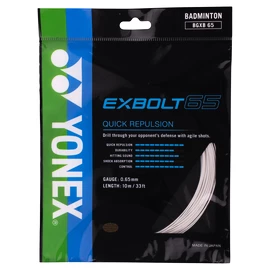 Naciąg rakiety do badmintona Yonex Exbolt 65 White (10 m)