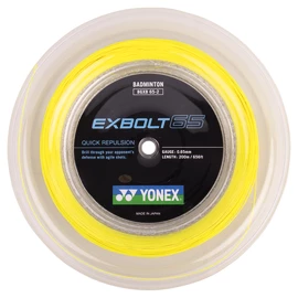 Naciąg rakiety do badmintona Yonex Exbolt 65 Yellow (200 m)