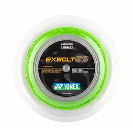 Naciąg rakiety do badmintona Yonex Exbolt 68 Lime Green (200 m)