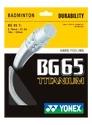 Naciąg rakiety do badmintona Yonex  Micron BG65Ti White (0.70 mm)