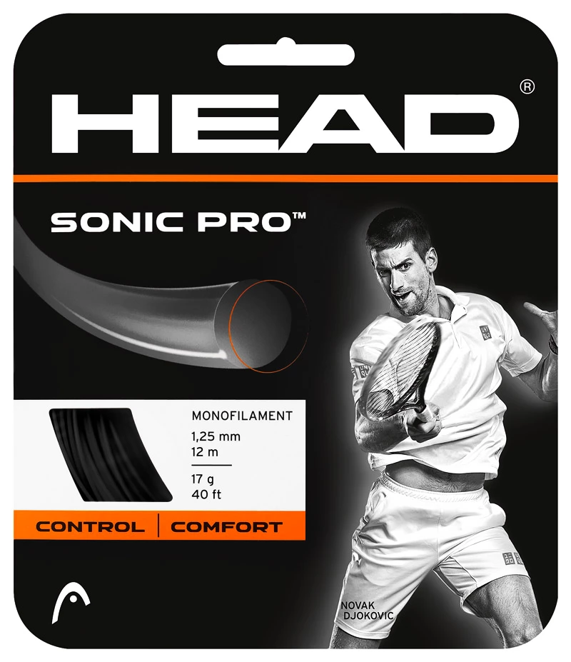 Naciąg tenisowy Head   Sonic Pro Black 1.30 mm (12 m)  1,30 mm