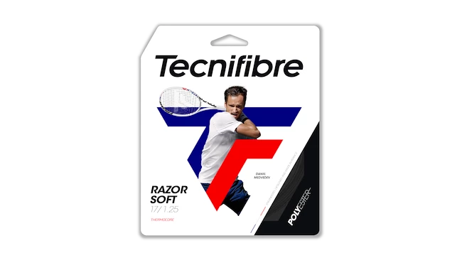 Naciąg tenisowy Tecnifibre  Razor Soft Carbon 12 m  1,25 mm
