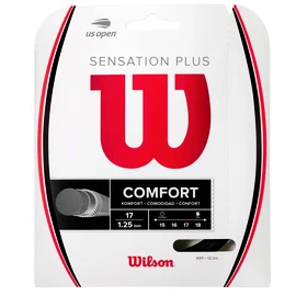 Naciąg tenisowy Wilson Sensation Plus Black 1.34 mm