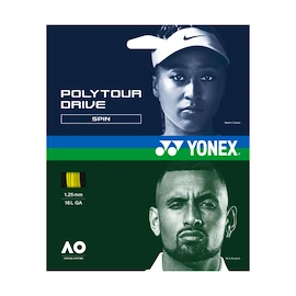 Naciąg tenisowy Yonex Poly Tour Drive Flash Yellow 125 (12 m)