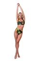 Nebbia Wysokoenergetyczne bikini w stylu retro - top 553 w kolorze dżungli