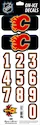 Numery na kasku Sportstape  ALL IN ONE HELMET DECALS - CALGARY FLAMES - DARK HELMET