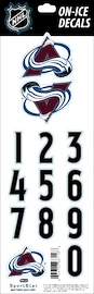 Numery na kasku Sportstape ALL IN ONE HELMET DECALS - COLORADO AVALANCHE