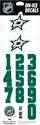 Numery na kasku Sportstape  ALL IN ONE HELMET DECALS - DALLAS STARS