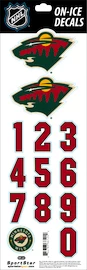 Numery na kasku Sportstape ALL IN ONE HELMET DECALS - MINNESOTA WILD