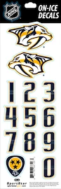 Numery na kasku Sportstape ALL IN ONE HELMET DECALS - NASHVILLE PREDATORS