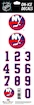 Numery na kasku Sportstape  ALL IN ONE HELMET DECALS - NEW YORK ISLANDERS