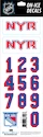 Numery na kasku Sportstape  ALL IN ONE HELMET DECALS - NEW YORK RANGERS