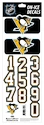 Numery na kasku Sportstape  ALL IN ONE HELMET DECALS - PITTSBURGH PENGUINS - DARK HELMET