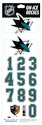 Numery na kasku Sportstape  ALL IN ONE HELMET DECALS - SAN JOSE SHARKS