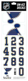 Numery na kasku Sportstape ALL IN ONE HELMET DECALS - ST. LOUIS BLUES