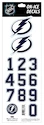 Numery na kasku Sportstape  ALL IN ONE HELMET DECALS - TAMPA BAY LIGHTENING