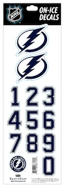 Numery na kasku Sportstape ALL IN ONE HELMET DECALS - TAMPA BAY LIGHTENING