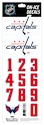 Numery na kasku Sportstape  ALL IN ONE HELMET DECALS - WASHINGTON CAPITALS