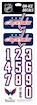 Numery na kasku Sportstape  ALL IN ONE HELMET DECALS - WASHINGTON CAPITALS - DARK HELMET