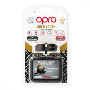 Ochraniacz na zęby Opro  GOLD Black/Gold Junior