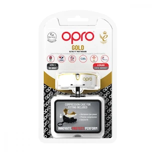 Ochraniacz na zęby Opro  GOLD White/Gold Senior