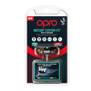 Ochraniacz na zęby Opro  INSTANT CUSTOM FIT AGGRESSION Black/Gold/Red Senior