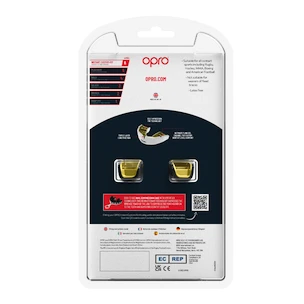 Ochraniacz na zęby Opro  INSTANT CUSTOM FIT AGGRESSION Black/Gold/Red Senior