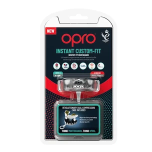 Ochraniacz na zęby Opro  INSTANT CUSTOM FIT SOLIDS Clear Senior