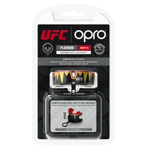 Ochraniacz na zęby Opro  PLATINUM UFC Black/Red/Gold Senior