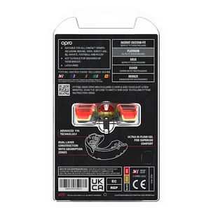 Ochraniacz na zęby Opro  PLATINUM UFC Black/Red/Gold Senior