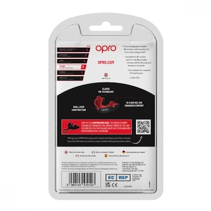 Ochraniacz na zęby Opro  SILVER Black/Red Senior