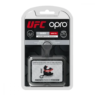 Ochraniacz na zęby Opro  SILVER UFC Red/Black Senior