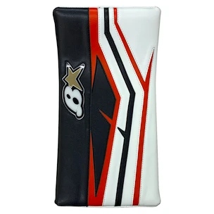 Odbijaczka BRIAN'S Iconik X White/Black Senior na lewej ręce (odwrócone)