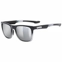 Okulary przeciwsłoneczne Uvex  LGL 42 Black Transparent/Mirror Silver (2916)