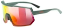 Okulary sportowe Uvex  Sportstyle 235 Moss Green Grapefruit Mat/Mirror Red (Cat. 2)