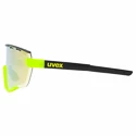 Okulary sportowe Uvex  Sportstyle 236 Set Black Lime Mat/Mirror Yellow (Cat. 2) + Clear (Cat. 0)