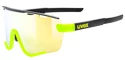 Okulary sportowe Uvex  Sportstyle 236 Set Black Lime Mat/Mirror Yellow (Cat. 2) + Clear (Cat. 0)