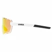 Okulary sportowe Uvex  Sportstyle 236 Small Set White Mat/Mirror Red (Cat. 2) + Clear (CAT. 0)