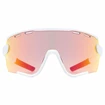 Okulary sportowe Uvex  Sportstyle 236 Small Set White Mat/Mirror Red (Cat. 2) + Clear (CAT. 0)