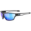Okulary sportowe Uvex  Sportstyle 806 Black Matt/Mir.Blue (S5330872214)