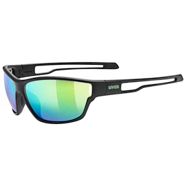 Okulary sportowe Uvex Sportstyle 806 Black Matt/Mir.Green (S5330872215)