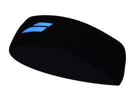 Opaska na głowę Babolat Logo Headband Black/Diva Blue