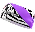 Opaska na głowę Crazy Idea  CRAZY BAND SHARP CUT BLACK-ZEBRA